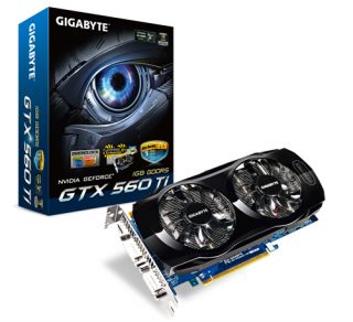 Gigabyte GV N560OC 1GI NVIDIA GTX 560 TI Video Card GDDR5 PCI E