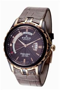 Edox Mens Grand Ocean Automatic Watch 83006 357BRR Brir