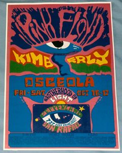Pink Floyd Concert Poster Atom Heart Mother Tour Pepperland 1970