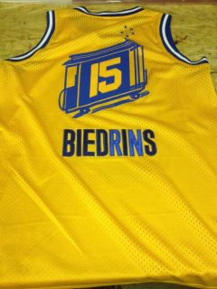 NWT 2 Andris Biedrins Golden State Warriors City Sewn Jersey 