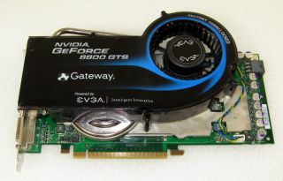 EVGA GeForce 8800 GTS OC 320MB PCI E w Custom Fan as Is