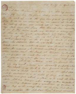  to Andrew Jackson, April 30, 1818. (Gilder Lehrman Collection