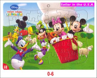  Minnie Pluto Donald Goofy Daisy 40 Pcs Cardboard Puzzle Jigsaw