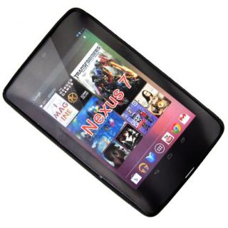  Skin TPU Gel Wave Style Case for Google Nexus 7 Tablet Black