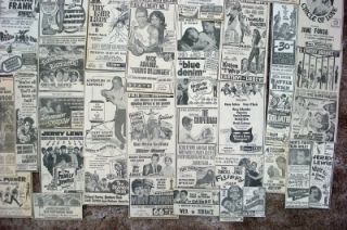 Movie Ads Original Newspaper Ads 60 Ads from The 60s