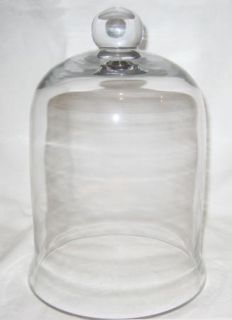  Glass Bell Jar Cloche Cake Plant Display Dome Terrarium Doll Knob