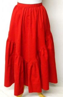 Vintage 80s Gene Ewings Bis Size 44 Red Corduroy Suit Ruffle Full