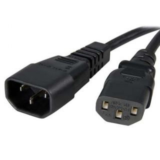 new 12 ft standard computer power cord extension cable
