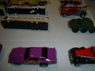 BIG LOT OF DIECAST AND PLASTIC CARS AND TRUCKS~VINTAGE AND NEWER.