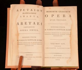 1828 Aretaei Cappadocis Opera XXIV Greek Physicians in Latin and Greek