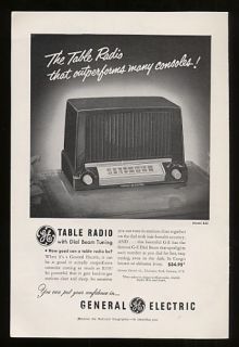 1951 General Electric GE Table Radio Model 422 Print Ad