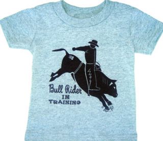 Bull Rider Western Cowboy Tshirt for Boys Sizes 2T 3T