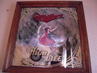 Vintage Miller High Life Girl in The Moon Mirror 18 5 01 22212 1984
