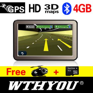 W503C 5 HD GPS Car Navigation Wireless Reverse Camera