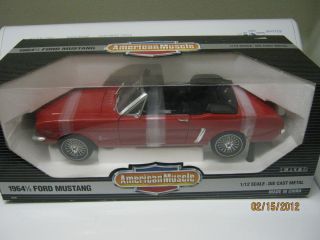 1964 1 2 Ford Mustang 1 12 Scale Ertl American Muscle