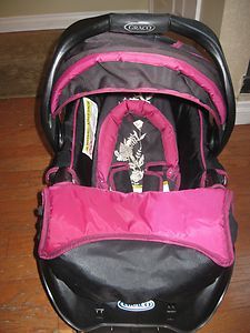 Graco SnugRide 30 Infant Car Seat Base Zoey Model Pink Trim