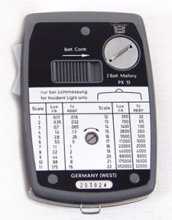 vintage Gossen Lunasix 3 System Exposure Meter, a product of P. Gossen
