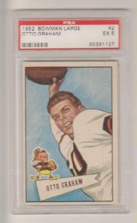 1952 Bowman Large Otto Graham PSA 5, Cleveland Browns. Sharp Looking