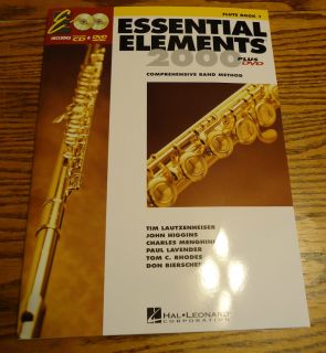 ESSENTIAL ELEMENTS 2000 PLUS CD & DVD FLUTE BOOK 1 BAND METHOD ONE
