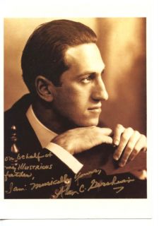 George Gershwin American Composer Unused Postcard