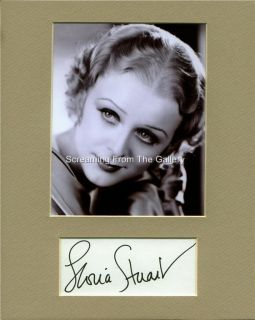 Gloria Stuart Hand Signed Matted Display Autographed Titanic