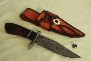 Glorieta Damascus Meteorite Knife Hand Crafted WOW B 111