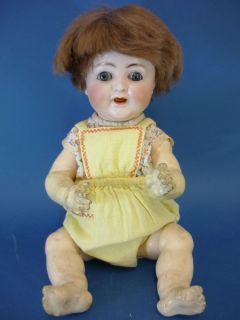 15 Alt Beck & Gottschalk 1352 Character Baby Bisque Head Doll German