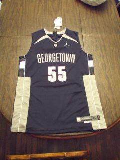 Authentic New Sewn Georgetown Hoyas Roy Hibbert Basketball Jersey Sz