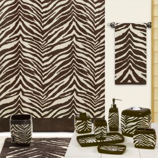 Creative Bath® Zebra Shower Curtain Brown Tan
