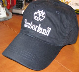 Timberland Black White Slouch Mens Baseball Cap Hat New