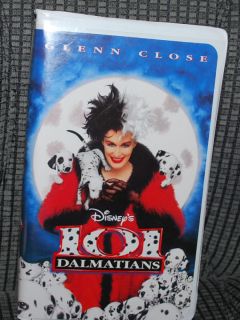 Walt Disney 101 Dalmatians Glenn Close Movie VHS Video