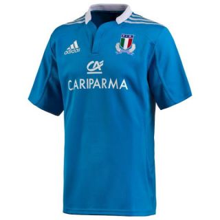 Jersey Rugby Italy 2013. Embroidery official FIR Sponsor Cariparma