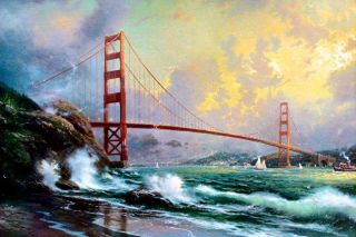 Golden Gate Bridge San Francisco 12x18 Framed Classic Edition Canvas