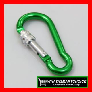 80mm Green Carabiner Camp Snap Clip Hook Key Chain