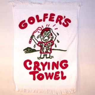 Golfing Crying Towels Novelty Funny Towel Golf Balls