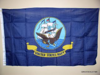 USN United States Navy SHIP Large Sailor Flag New
