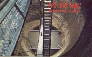 The Big Well Greensburg KS Vintage Postcard