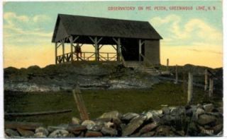 Greenwood Lake NY MT Peter Observatory Postcard