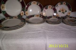 GIBSON Magnolia Pattern Discontinued Rare Dinnerware Dishes China x16