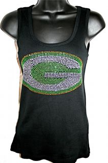 Green Bay Packers Bling Womens Tank Top Allcolors Sizes