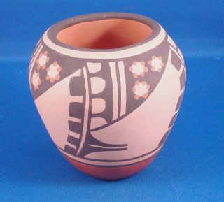  American Zia Pueblo Indian Pottery Mini Pot Eleanor Pino Griego