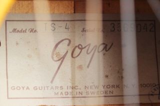 Goya 12 String Guitar TS 4 aka Levin