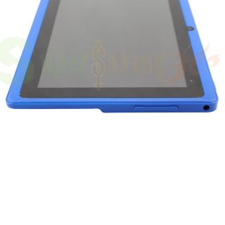 Blue 7 Google Android 4 0 Tablet PC Capacitive Touch Screen A13 4GB
