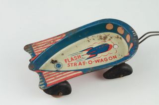 Vintage 1940s Flash Gordon Wyandotte Strat O Wagon Toy