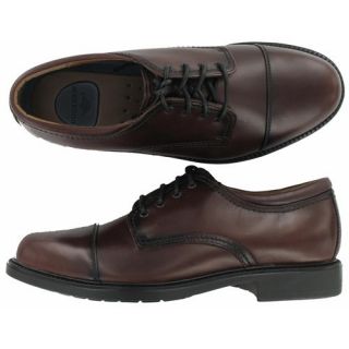Mens Dockers Gordon Cap Toe Brown Leather Wide Sizes Save Over 20 MSRP