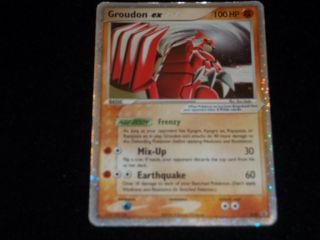 Groudon EX 038 Ultra RARE Star Holo Foil Pokemon Card