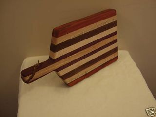 Wooden Cutting Board w Handle Amish Made