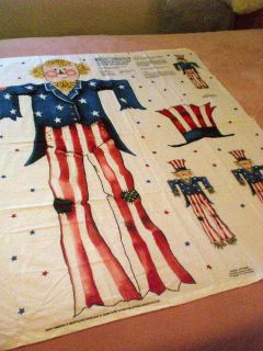 Daisy Kingdom Scarecrow Uncle Sam USA American Flag Door Panel Craft