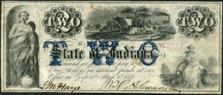 State of Indiana Gosport May 1st 1857 $2 00 BP1825