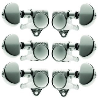 Grover Rotomatic Guitar Tuning Machines 3 per Side 102C Chrome